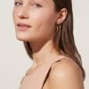 925 Silver Mismatched Hoop Earrings - Image 4