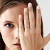 925 Silver Mixed Cut Diamond Ring - Image 5