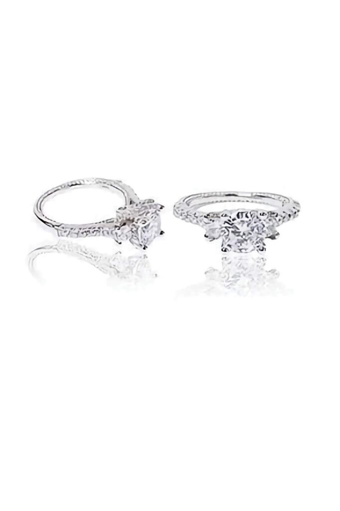 925 Silver Moissanite Diamond Ring