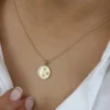 925 Silver Moon and Crescent Necklace - Image 2