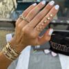 925 sterling silver multi-shape diamond band