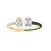 925 Silver Multi-shape Statement Cuff Ring - Image 2