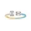 925 Silver Multi-shape Statement Cuff Ring - Image 3