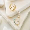925 Silver Multi-shape Statement Cuff Ring - Image 6