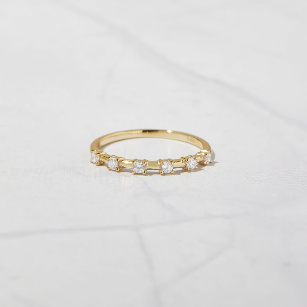 925 Silver Multi-Stone Diamond Ring