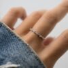 925 Silver Multi-Stone Diamond Ring - Image 2