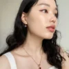 925 Silver Nina Heart Hoops - Image 7