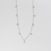 Gold-plated silver necklace with alternating 3.5mm charm accents
