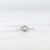 Gold-plated silver ring with dainty evil eye design