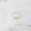 925 Silver ring with a subtle slim-profile evil eye motif