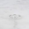 925 Silver Opal Flower Ring - Image 3