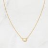 Delicate 925 silver opal halo necklace with dainty silhouette