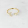 925 Silver Opal Moon Ring - Image 3