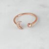 925 Silver Opal Moon Ring - Image 6