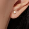 925 Silver Opal Stud Earring - Image 2