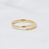 Adjustable open spiral ring with a clean, fluid shape