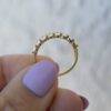 Bold 8mm ring with sparkling oval-cut CZ diamonds