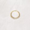 Modern ring design with refined gold plating and CZ shine