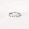Sterling silver ring with thick gold plating and sparkle