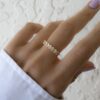 Elegant oval ring with an 8mm wide profile
