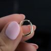 925 Silver Oval Hoop Earrings - Image 4