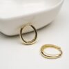925 Silver Oval Hoop Earrings - Image 8