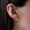 925 Silver Oval Hoop Earrings - Image 9