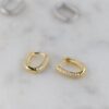 925 sterling silver huggies earrings with thick gold plating