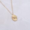 925 Silver Oval Medallion Necklace featuring nickel-free hypoallergenic materials