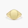 925 Silver Oval Signet Ring