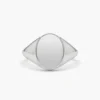 925 Silver Oval Signet Ring - Image 4