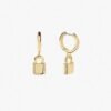 925 Silver Padlock Earrings - Image 6