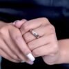 925 Sterling Silver ring with thick gold plating