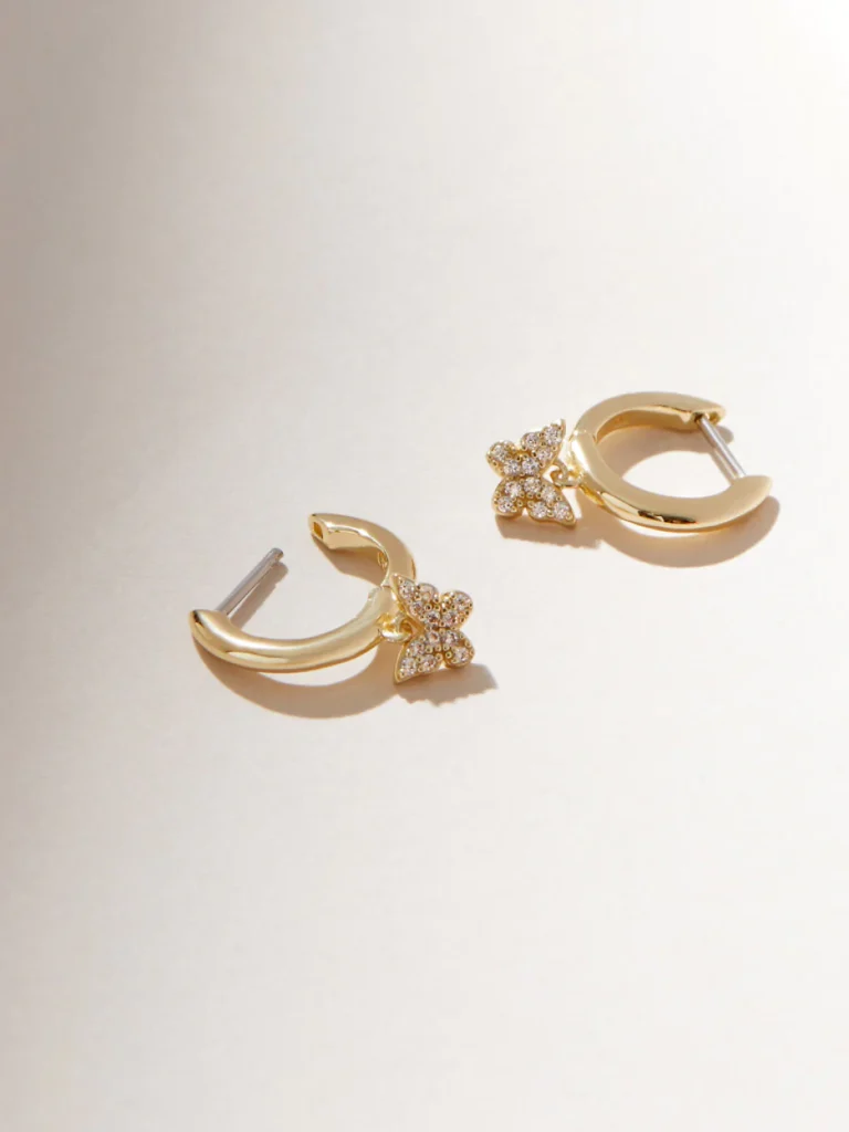 925 Silver Papillon Hoops