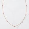 Gold-plated sterling silver necklace with delicate beaded accents