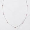 Elegant beaded necklace design with seven 3.5mm pavé beads