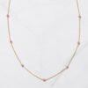 Delicate sterling silver necklace with diamond-like CZ sparkle