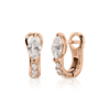 925 Silver Pave Diamond Huggies