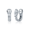 925 Silver Pave Diamond Huggies - Image 4