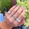 925 Silver Pave Diamond Signet Ring - Image 3