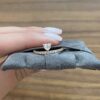 Gold-plated sterling silver ring with delicate floating heart