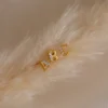 Meaningful initial stud earrings with a bright finish