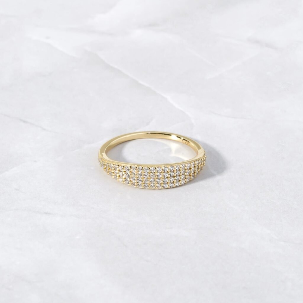 925 Silver Pave Signet Ring