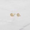 925 Silver Pave Tiny Stud Earrings