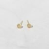 925 Silver Pave Tiny Stud Earrings - Image 5