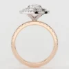 925 Sterling Silver engagement ring with pear-cut Premium CZ diamond