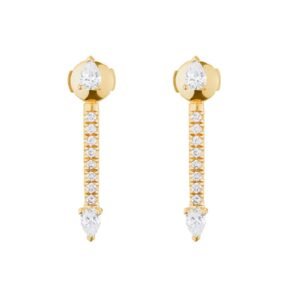 925 Silver Pear Ear Jacket