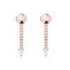 Pear ear jacket featuring premium CZ diamond and gold plating