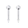 Modern pear-shaped ear jacket with refined two-piece outline
