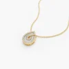 925 Silver Pear Shape Diamond Statement Necklace - Image 2